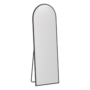 Lirago Wooden Rectangular Arch Full Length Mirror with Adjustable Stand Tempered Glass 0.78" D x 23" W x 67" H - 1 of 4