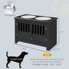 17'' Elevated Dog Bowls with Storage Cabinet,Raised Dog Feeder Stand with 37L Storage,Stainless Steel Bowls for Large Dogs–LAOTIES - 4 of 4