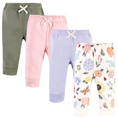 Touched by Nature Baby and Toddler Girl Organic Cotton Pants, Flutter Garden - image 1 of 4