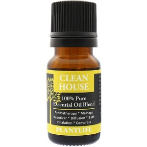 Plantlife Clean House Essential Oil Blend – 100% Pure & Therapeutic Grade – Natural, Undiluted & Refreshing – No Additives – 10 ml Aromatherapy - 1 of 3