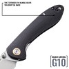 CJRB Small Feldspar Folding Pocket Knife with Clip, Liner Lock, 3.2 Inch Drop Point Blade, G10 Handle - 4 of 4