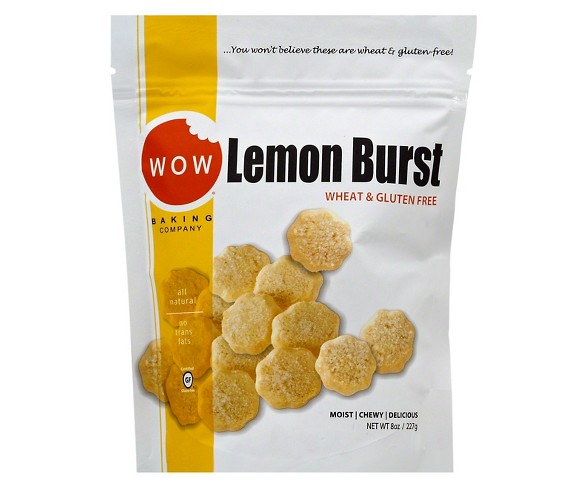Wow Lemon Burst Wheat & Gluten Free Cookies - 8oz - WOW Baking Company