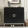 XIYUYEU Simple Storage Cabinet Accent Cabinet with Solid Wood Veneer and Metal Leg Frame for Living Room, Entryway, Dining Room - 2 of 4