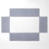 Bacati - Grid Navy Crib/Toddler Bed Skirt - 4 of 4