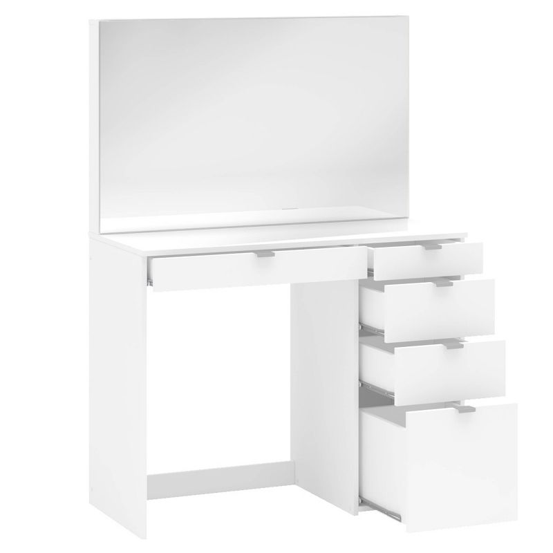 Linden Vanity with Mirror White - Polifurniture, 4 of 13