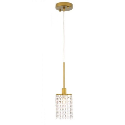 Elegant Lighting Taylor 1 light Brass Pendant