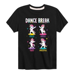 JoJo Siwa Dance Break Unicorns Short Sleeve Graphic T-Shirt - Black - 5T - 1 of 3