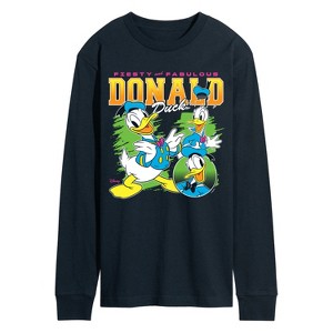 Men's - Disney - Donald Duck Feisty And Fabulous Long Sleeve Graphic T-Shirt - 1 of 3