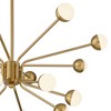 Possini Euro Design Aries 30" Modern Chandelier Ceiling Light Fixture Dining Room Over Table Kitchen Island Hanging 16-Light LED Soft Gold Finish - 3 of 4