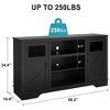 34'' Tall Farmhouse LED TV Stand,Entertainment Center with Storage,TV Media Console Table for TV Up to 65 Inch,TV Table - 2 of 4