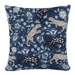 Leopard Outdoor Throw Pillow Blue - Skyline Furniture