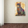 Trademark Fine Art -Oxana Ziaka 'Sun Cat' Canvas Art - 3 of 3