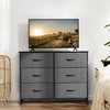 RISOKEYS Classic Wide Fabric Closet Dresser,with Storage Drawers, Chests Organizer,TV Stand with Metal Frame for Clothes,Living Room,Hallway - 2 of 4