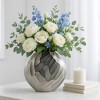 Ceramic Vase for Living Room Decor - Decorative Flower Vase for Home Decor, Bedroom Accent, or Office Display - 2 of 4