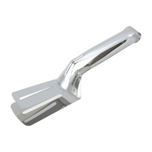 Unique Bargains Serving Tongs Dishwasher Safe 410 Stainless Steel Silver Tone 9 Inch 1Pcs - 1 of 3