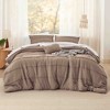 BAGOKIE 4-Piece Pinch Pleat Striped Bed in a Bag Comforter Set for All Season - 2 of 3