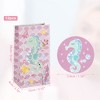 Unique Bargains Children's Paper Cartoon Ocean Seahorse Candy Gift Bags 5.12"x3.15"x9.45" Pink 12 Pcs - 4 of 4