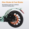 Foldable Lightweight Kick Scooter for Kids & Teens, Adjustable Height, Dual Brakes, Shock Absorbing, Portable Scooter - 2 of 4