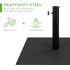 Best Choice Products 38.5lb Steel Umbrella Base, Square Patio Stand w/ Tightening Knob and Anchor Holes - Black - 2 of 4