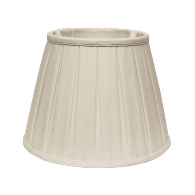 Vynxaria Slant Box Pleat Softback Lampshades, 7"x12"x8" White