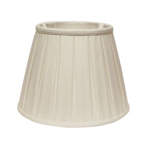 Vynxaria Slant Box Pleat Softback Lampshades, 7"x12"x8" White - 1 of 4