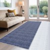 Large Washable Rug for Living Room Non Slip Modern Solid Area Rugs Braided Print Carpet Indoor Throw Floor Cover Farmhouse Accent Carpet - 2 of 4