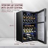 Schmecke 19.4 in. 33 Bottle Dual Zone Compressor Freestanding Wine and Beverage Cooler - 3 of 4