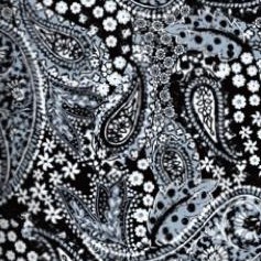 black white garden paisley