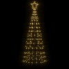 LED Christmas Tree with Spikes 220 LEDs Warm White 70.9" - 3 of 4