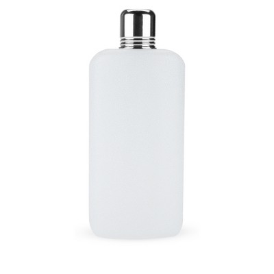 True Rogue Plastic Flask For Liquor - Hidden & Discreet 16oz White Plastic  Flask With 1oz Aluminum Shot Glass Cap For Travel & Cruise Liquor- Set Of 1  : Target
