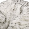 Kumasinova Round Short Faux Fur Bean Bag,Lazy Floor Sofa with Removable Covers for Apartment,Living Room,Bedroom,Gray - 4 of 4