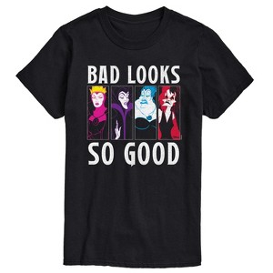Men's - Disney - Evil Queen Cruella Ursula Maleficent Bad Looks So Good Short Sleeve Graphic T-Shirt - 1 of 4