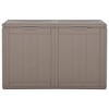 VidaXL Patio Storage Box 47.6 gal Brown PP Rattan - 3 of 4
