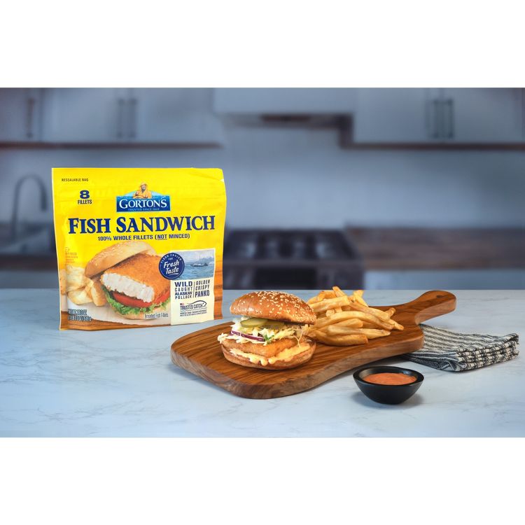 Gorton's Fish Sandwich Breaded Fillets - Frozen - 18.3oz, 3 of 7