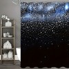 Paaaawaters 1pcs Black Starlight Shower Curtain Set - Elegant Modern Design and 12 Shower Curtain Hooks - 2 of 4