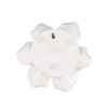 Cesicia 5.1x2.2" Handmade Cream Ceramic Flower Wall Decor Accent, 2 Piece - 4 of 4