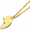 Matching Heart Puzzle Necklace Set - 2Pcs Stainless Steel Couple Jewelry for Him & Her - 2 of 4