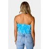 Women's Fancy Strapless Feather Crop Top - BUDDYLOVE - image 3 of 4