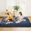Bean Bag Chair Bed, Corduroy Giant Bean Bag Bed for Adults, Convertible Beanbag Chair Bed from Chair to Mattress, Sofa Couch Bed with Washable Cover - 2 of 4