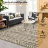 8x10 Area Rugs for Living Room Bedroom Non-Slip Washable Rugs Boho Large Area Rug - 4 of 4