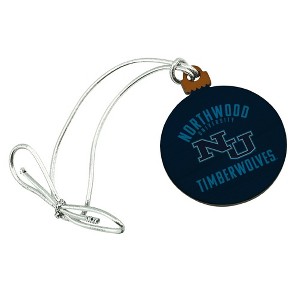 Northwood University Timberwolves Logo Mini Small Tiny Wood Christmas Tree Holiday Ornament - 1 of 4