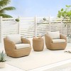 Spruce & Spring Patio Wicker Furniture Set Outdoor Rattan Bistro Set - 2 of 4