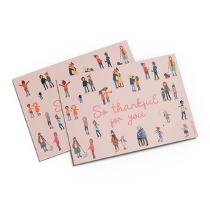 Fall/Thanksgiving Postcard 20-Pack "Thankful People" by Ramus & Co - 1 of 3