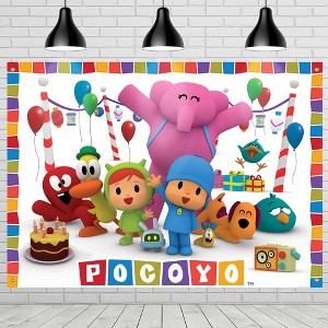 Treasures Gifted Pocoyo Backdrop - 4.3ft Tall x 6ft Photo Backdrop - Pocoyo Birthday Party Decorations - 1 of 4