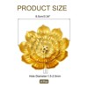 Unique Bargains Detachable Brass Lotus Stick Incense Burner Kit for Yoga and Meditation - 2 of 4