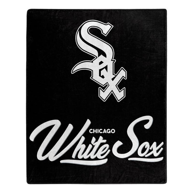 MLB Chicago White Sox 50 x 60 Raschel Throw Blanket, 1 of 4