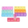 Unique Bargains 28 Grid Cylindrical Pill Case Colorful 1 Pc - 2 of 4
