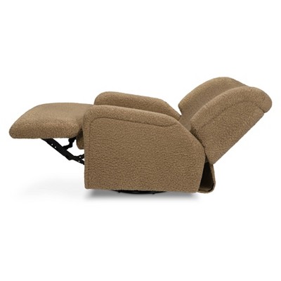 Cortado Shearling Swivel Recliner with Metal Frame