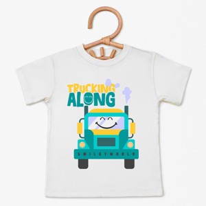 The Juniper Shop SmileyWorld Trucking Along Toddler Short Sleeve Tee - 1 of 4