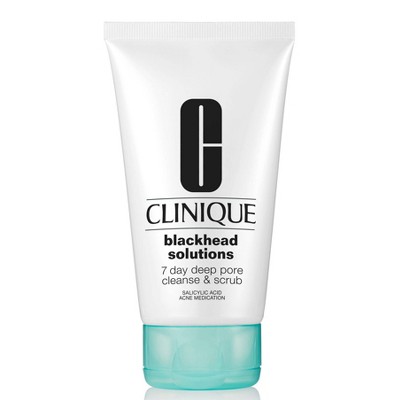 Clinique Blackhead Solutions 7 Day Deep Pore Cleanse &#38; Face Scrub - 4.2 fl oz - Ulta Beauty